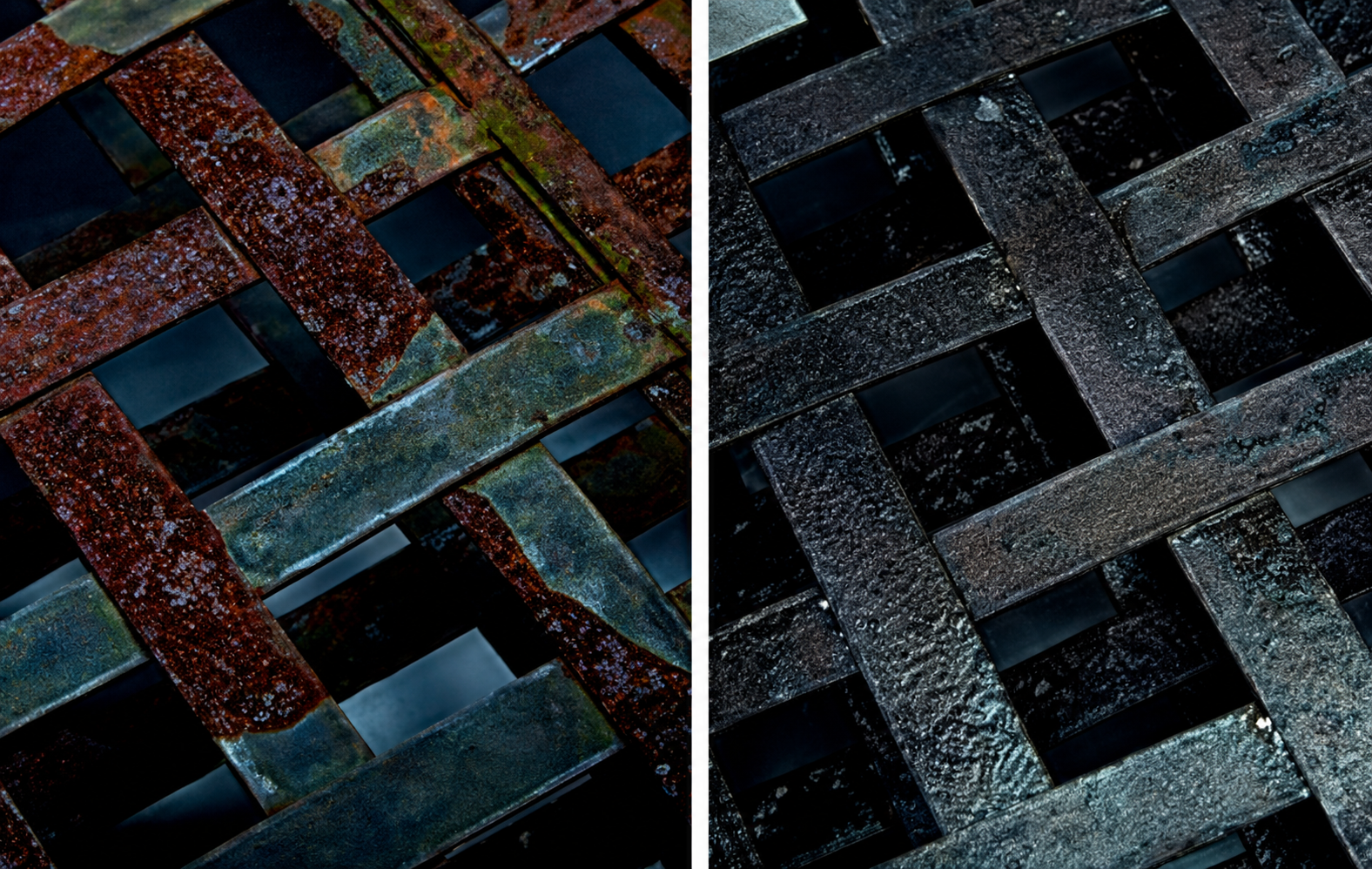 Rust treatment examples across metal surfaces